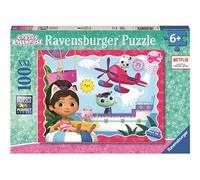 Puzzle L'aventure des chats Gabby's dollhouse 100 pièces XXL