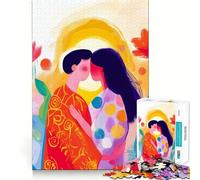 Puzzle Le Baiser de 1000 pièces,inspiré par la Vision fauviste,idéal pour se concentrer et Construire Ajustement Parfait,sans Espace,pour Une activité enrichissante Les Jours de Pluie (50x75cm)