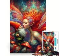 Puzzle Le Baiser de l'Enchanteresse pour Adultes,1000 pièces,Jeu Stimulant l'esprit,découpe Nette,alignement Parfait,activité de Partage pour Les Proches (38x26cm)