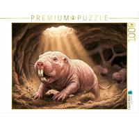 Puzzle · Le Campagnol Nu - Heterocephalus glaber | Le monde souterrain du Kenya · L mais fascinants : 12… · 1000 pièces · Format assemblé 64 × 48 cm · CALVENDO Puzzle