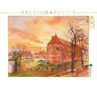 Puzzle · Le château de Nyborg au Coucher du Soleil | Le château-musée de Nyborg · 1000 pièces · Format assemblé 64 × 48 cm · CALVENDO Puzzle