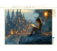 Puzzle · Le château des fées - Une Fille lit Un Livre | 1000 pièces · Format assemblé 64 × 48 cm · CALVENDO Puzzle
