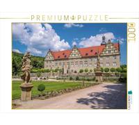 Puzzle · Le château et Les Jardins de Weikersheim, dans la vallée de la | Tauber · Des statues baroques en grès bordent les allées… · 1000 pièces · Format assemblé 64 × 48 cm · CALVENDO Puzzle