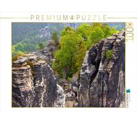 Puzzle · Le château Fort de Neurathen dans Les Montagnes de grès de l'Elbe | 1000 pièces · Format assemblé 64 × 48 cm · CALVENDO Puzzle