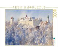 Puzzle · Le château Haut de Füssen, représenté dans Un Style Aquarelle | L' er à Füssen · 2000 pièces · Format assemblé 90 × 67 cm · CALVENDO Puzzle