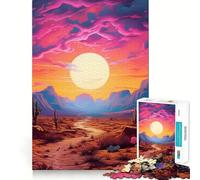 Puzzle Le Chemin du Désert pour Adultes, 1000 pièces, stimule la mémoire, apaise et divertit, découpe de qualité supérieure, Cadeau attentionné 38x52cm