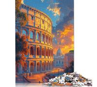 Puzzle Le Colisée à Rome 1000 Pièces - Jeu Relaxant en Carton pour Adultes et Enfants à Partir de 12 Ans - 38x26cm