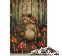 Puzzle « Le Crapaud dans Les Champignons » pour Adultes, 1000 pièces, Jeu de Puzzle en Papier pour garçons et Filles, Cadeau d'anniversaire, Jeu Occasionnel, 38 x 26 cm / 1000 pièces