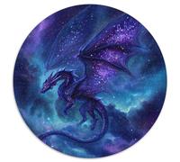 Puzzle Le Dragon Cosmique Plane dans la Galaxie étoilée pour Adultes,1000pcs (67.5x67.5cm),Jeu ÉduChatif,décoration De La Maison,