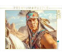 Puzzle · Le Far West | Un Indien fier · 1000 pièces · Format assemblé 64 × 48 cm · CALVENDO Puzzle