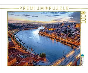 Puzzle · Le fleuve Douro Le Soir | Vue panoramique de la ville de Porto au crépuscule · 1000 pièces · Format assemblé 64 × 48 cm · CALVENDO Puzzle
