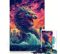 Puzzle Le Gardien des Mers Serpent pour Adultes, 1000 pièces, défi cérébral, Jeu Amusant et Silencieux, découpe précise, décoration Murale 50x75cm