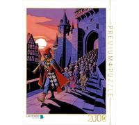 Puzzle · Le Joueur de flûte de Hamelin | Comme les habitants lui ont refusé son salaire, le mystérieux… · 2000 pièces · Format assemblé 90 × 67 cm · CALVENDO Puzzle