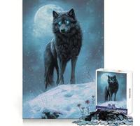 Puzzle Le Loup de l'Âme Hivernale pour Adolescents, 1000 pièces, découpe Impeccable, idéal pour Un Moment de détente (50x75cm)