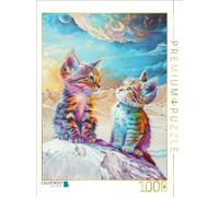 Puzzle · Le Monde des Chats | J'admire beaucoup mon grand frère · 1000 pièces · Format assemblé 64 × 48 cm · CALVENDO Puzzle
