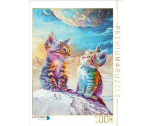 Puzzle · Le Monde des Chats | J'admire beaucoup mon grand frère · 1000 pièces · Format assemblé 64 × 48 cm · CALVENDO Puzzle