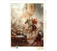 Puzzle · Le Moyen Âge, avec Ses Dragons, Ses Chevaliers et Ses châteaux | forts · Le tumulte des batailles · 1000 pièces · Format assemblé 64 × 48 cm · CALVENDO Puzzle