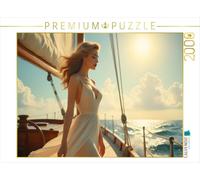 Puzzle · Le murmure du Vent et la Tentation | Une femme, une voile et le large · 2000 pièces · Format assemblé 90 × 67 cm · CALVENDO Puzzle