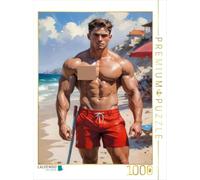 Puzzle · Le Nageur-s uriste | Des mecs bien en chair · 1000 pièces · Format assemblé 64 × 48 cm · CALVENDO Puzzle