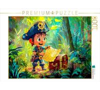 Puzzle · Le Petit Pirate Veut Retourner chez la sirène avec Le trésor | Le petit pirate veut retourner chez la sirène avec le trésor · 1000 pièces · Format assemblé 64 × 48 cm · CALVENDO Puzzle
