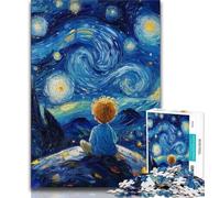 Puzzle Le Petit Prince du Ciel Nocturne 1000 pièces pour Adolescents, Jeu Stimulant et Jeu Familial avec des pièces de Formes aléatoires entièrement emboîtables (75x50cm)