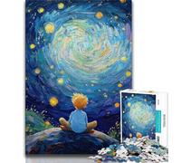 Puzzle Le Petit Prince du Ciel Nocturne 1000 pièces pour Adolescents, Jeu Stimulant et Jeu Familial avec des pièces de Formes aléatoires entièrement emboîtables (75x50cm)