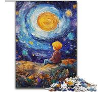 Puzzle Le Petit Prince du Ciel Nocturne 1000 pièces pour Ados et Adultes, Assemblage de Motifs Amusant à la Maison, Cadeau d'anniversaire, Cadeau de Voyage (50x75cm)