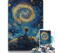 Puzzle Le Petit Prince du Ciel Nocturne 1000 pièces pour Adultes et Adolescents, Aide Le Cerveau à exercer des Jouets addictifs pour cultiver la Patience, Jeu de défi Unique (75x50cm)