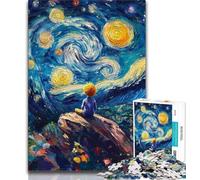 Puzzle Le Petit Prince du Ciel Nocturne 1000 pièces pour Adultes et Adolescents, Anti-Stress, défi Difficile à Offrir en Cadeau à Toute la Famille (38x26cm)