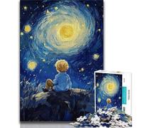 Puzzle Le Petit Prince du Ciel Nocturne 1000 pièces pour Adultes et Adolescents, Difficile à réaliser mais Amusant et Humoristique, décoration d'intérieur et Cadeaux Uniques (75x50cm)