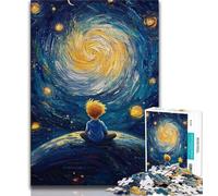 Puzzle Le Petit Prince du Ciel Nocturne 1000 pièces pour Adultes, Jouets éducatifs et éducatifs, Jeux familiaux avec Affiche et fiche de Questions-réponses Assorties 50x75cm