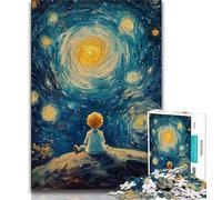Puzzle Le Petit Prince du Ciel Nocturne pour Adultes et Adolescents, Jouets Éducatifs, Anti-Stress, Convient pour Décoration de Bureau, 38x26cm