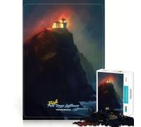 Puzzle Le Phare de la Brume 1000 pièces Stimulez Votre Esprit Découpe Nette Composants Robustes Un Divertissement captivant pour des Moments de détente à la Maison (50x75cm)