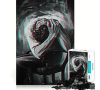 Puzzle Le Poids du Chagrin 1000 pièces,Jeu de développement cognitif,Surface Lisse sans bavures,activité relaxante en Groupe à l'intérieur (38x26cm)