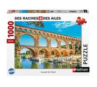 Nathan puzzle 1000 p - Le pont du Gard / Des racines et des ailes