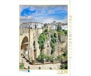 Puzzle · Le Ponte Nueva, avec Vue sur Le Quartier situé en Face | Perchée sur un plateau rocheux, la pittoresque ville de Ronda… · 1000 pièces · Format assemblé 64 × 48 cm · CALVENDO Puzzle