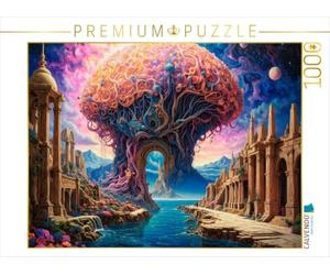 Puzzle · Le Portail des Champignons: l'évolution emprunte des Voies | nouvelles et fantastiques · Issu de l'univers surréaliste des… · 1000 pièces · Format assemblé 64 × 48 cm · CALVENDO Puzzle