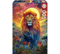 Puzzle Le regard du lion majestueux 500 pièces