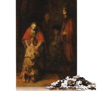 Puzzle Le Retour du Prodigue 500 Pièces Puzzles en Bois Puzzles en Bois pour Adultes Adolescents Adolescent Homme Femme Cadeau 500pcs (52x38cm)