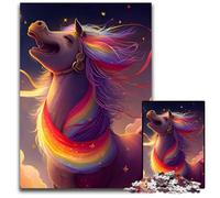 Puzzle Le Rire de la Licorne 1000 pièces Puzzle Impossible Puzzles pour Adultes Parfait pour Les Jeux de Fête en Famille Cadeaux de Fête dAnniversaire 1000 PCS (38x26cm)