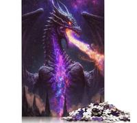 Puzzle Le Roi Dragon Cosmique 500 pièces pour Adultes, décoration d'intérieur et Cadeaux Uniques (52 x 38 cm)