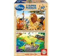 Puzzle - Le roi lion - Le livre de la jungle - Disney - 50 pièces - Educa