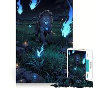 Puzzle Le Roi Lion Spirit, 1000 pièces, pour Adultes, Jeu de réflexion et Anti-Stress, Design élégant, à Assembler 50x75cm
