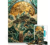 Puzzle Le Royaume du Monarque des Montagnes pour Adolescents, 1000 pièces, Jeu de logique Fine, Doux et Relaxant, Bords Nets, Cadeau de qualité supérieure (38x52cm)