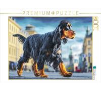 Puzzle · Le Setter Gordon | En route dans la grande ville · 1000 pièces · Format assemblé 64 × 48 cm · CALVENDO Puzzle