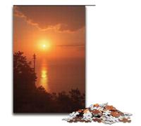 Puzzle Le Soleil Levant 1000 pièces en Bois pour Adultes et Enfants à partir de 12 Ans. Puzzle Familial Amusant 1000 pièces (38 x 26 cm).