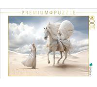 CALVENDO Puzzle Surrealism Meets Horse Fans | 1000 pièces Taille de la Pose 64 x 48 cm Puzzle Photo pour des Heures heureuses