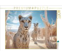 Puzzle · Le surréalisme à la Rencontre du désert | Un paradis pour les léopards · 1000 pièces · Format assemblé 64 × 48 cm · CALVENDO Puzzle