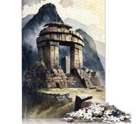 Puzzle Le Temple du Soleil au Pérou, Jeux éducatifs, activités familiales, Puzzle en Carton de qualité supérieure pour Femmes et Hommes, Cadeau de Noël, 1 000 pièces (75 x 50 cm)