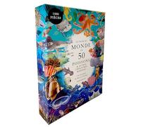 Puzzle le tour du monde en 50 poissons - Hélène Scales - Marabout - Boîte ou accessoire - Jeux livres objets